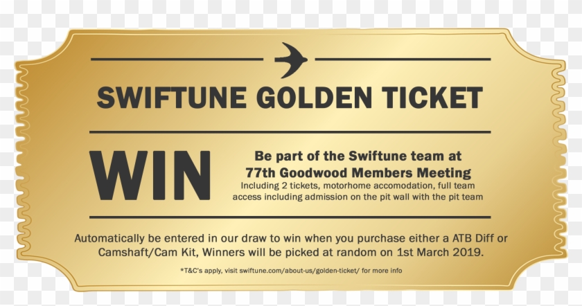 Introducing The Swiftune Golden Ticket, An Opportunity Clipart
