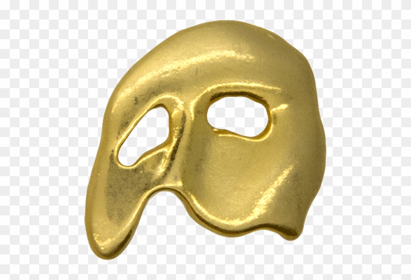 Mask Pin, Phantom Of The Opera Gold Clipart #1889951