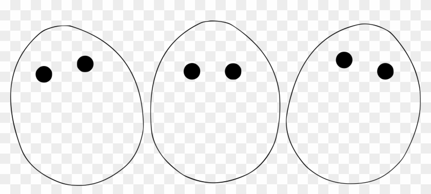 This Free Icons Png Design Of Three Plain White Eggs Clipart #1890119