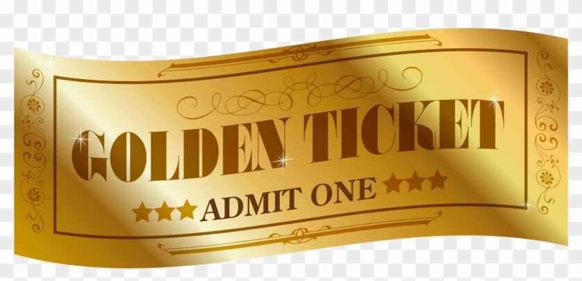 Goldenticket- Clipart