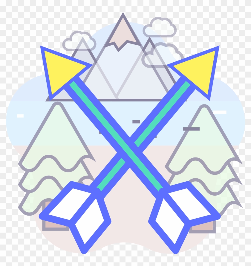 Archery Icon Yellow Field Png And Vector Image Clipart