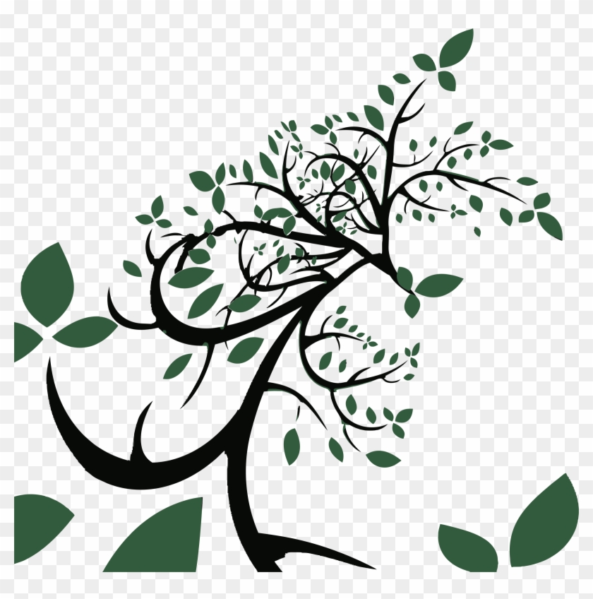 This Free Icons Png Design Of Stylized Tree With Leaves Clipart #1890426
