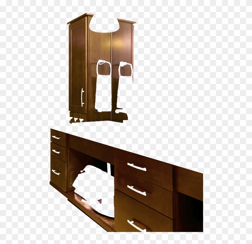 Cabinets-walnut - Cabinetry Clipart #1890971