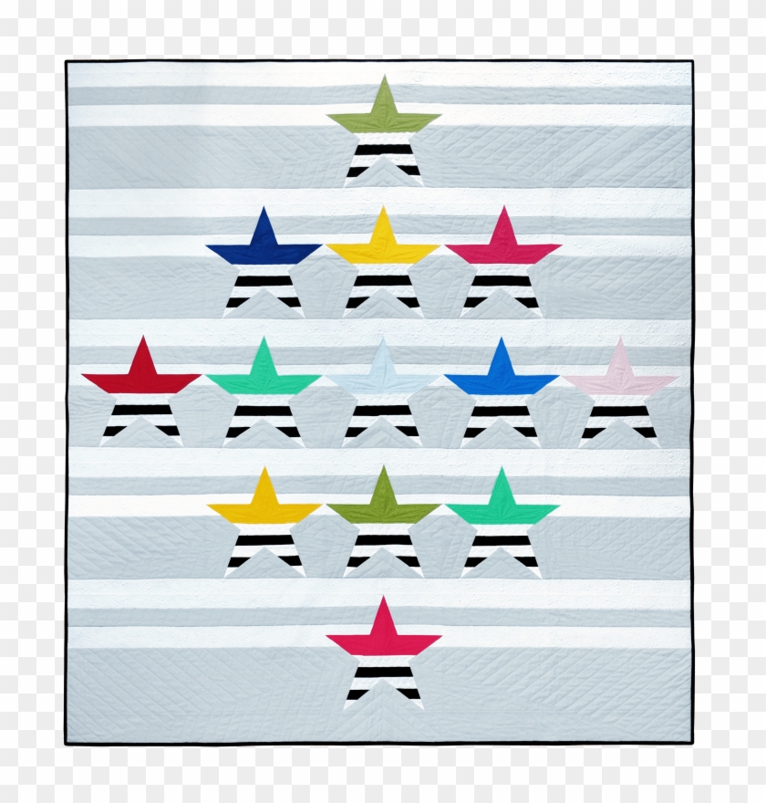 Star Line Pdf Quilt Pattern Clipart #1891431