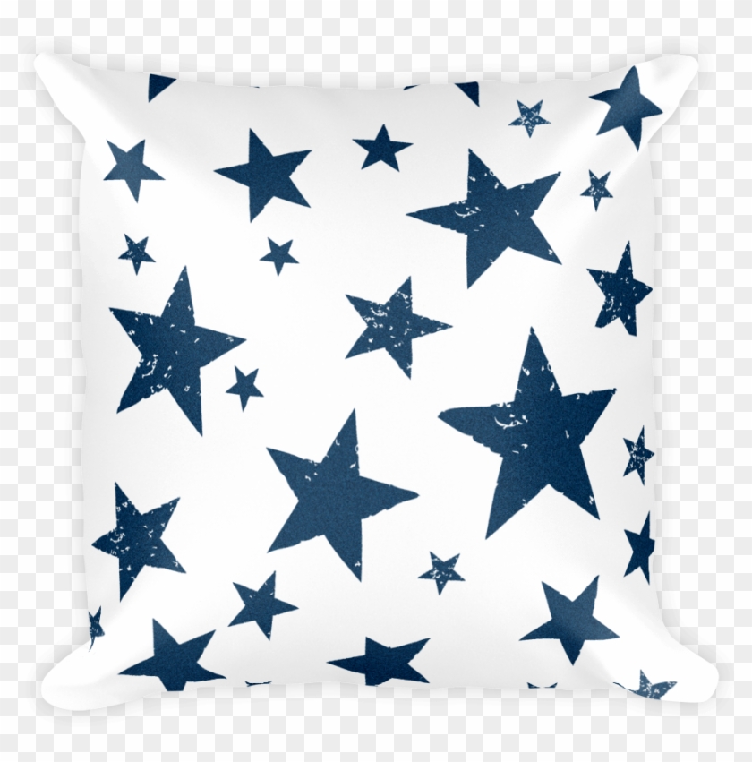 Decorative Throw Pillow / Be A California Star Pattern Clipart