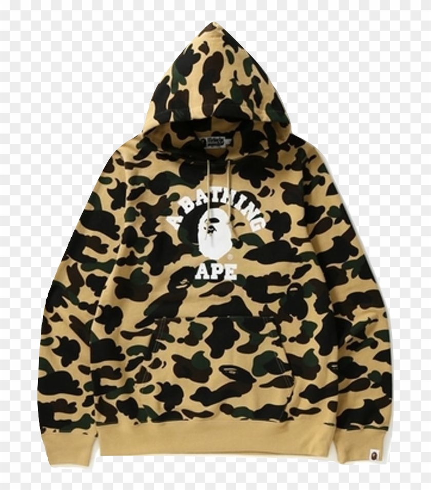 Bape 1st Camo College Ats Pullover Hoodie Clipart #1891768