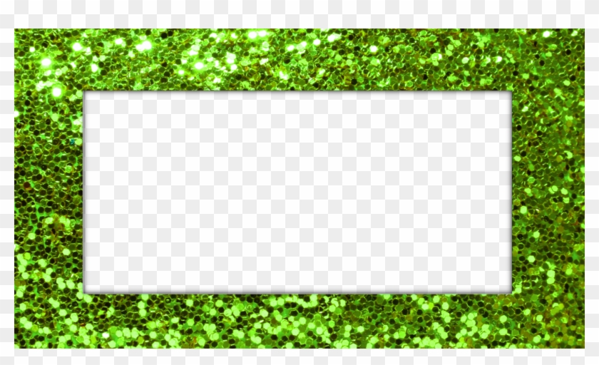 My Green Glitter Frame Clipart #1891881