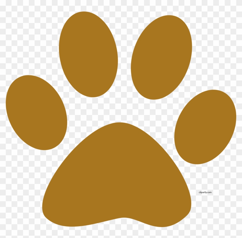A Muddy Brown Dog Paw Print Clipart Png Transparent Png #1892003