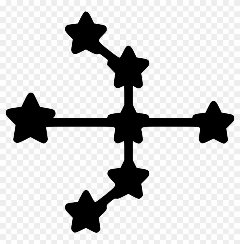 Star Pattern Galaxy U Niverse Shape Space Astrology - Cross Clipart #1892301