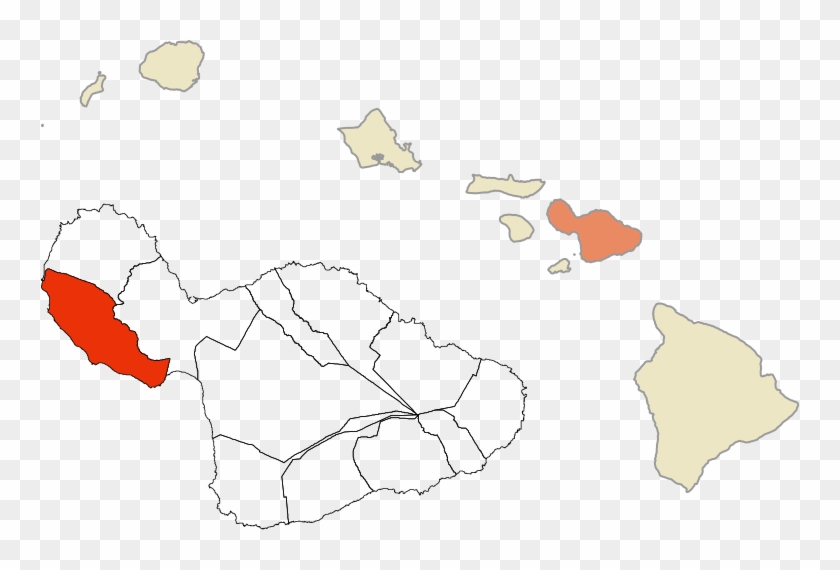 Historic Mokus Of Maui Map Clipart