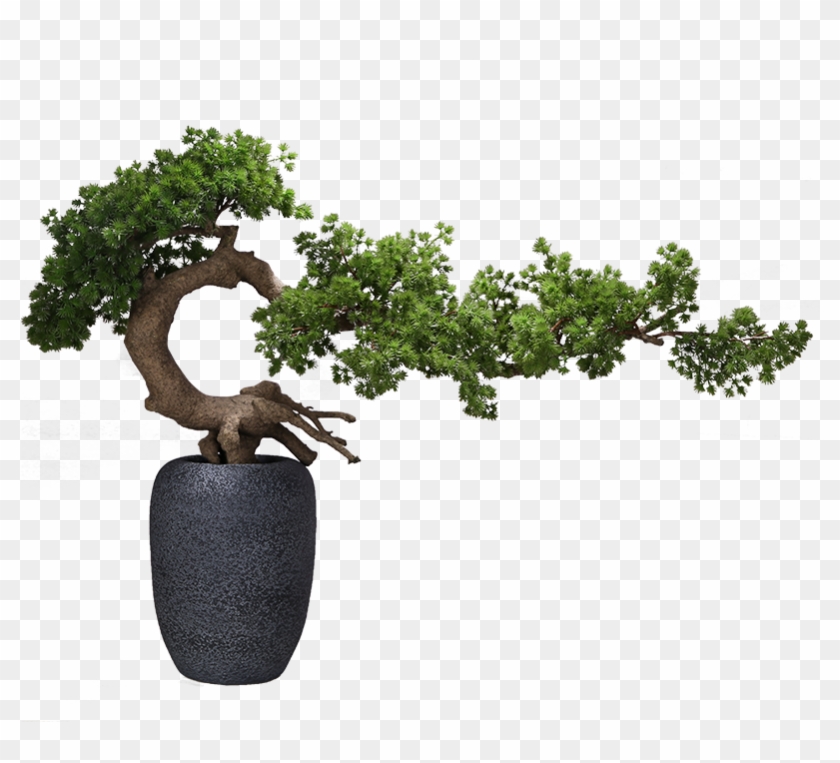 Single Flower Tree Plus Vase (size 100x80) Single Tree Clipart