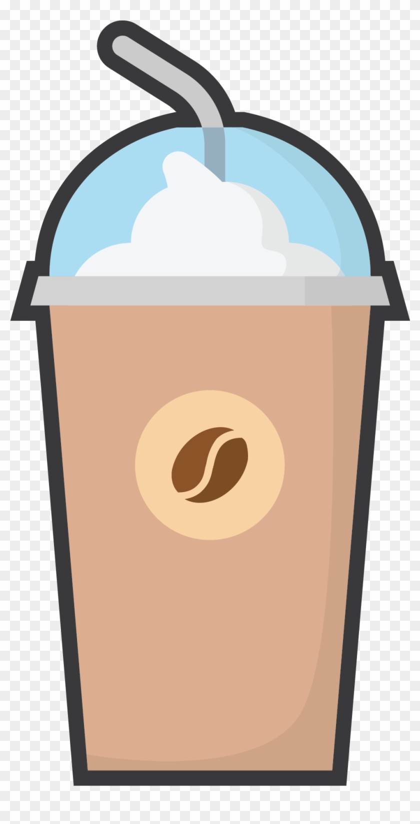 Frappe W/ Whipped Cream - Frappe Clipart Png Transparent Png #1893529