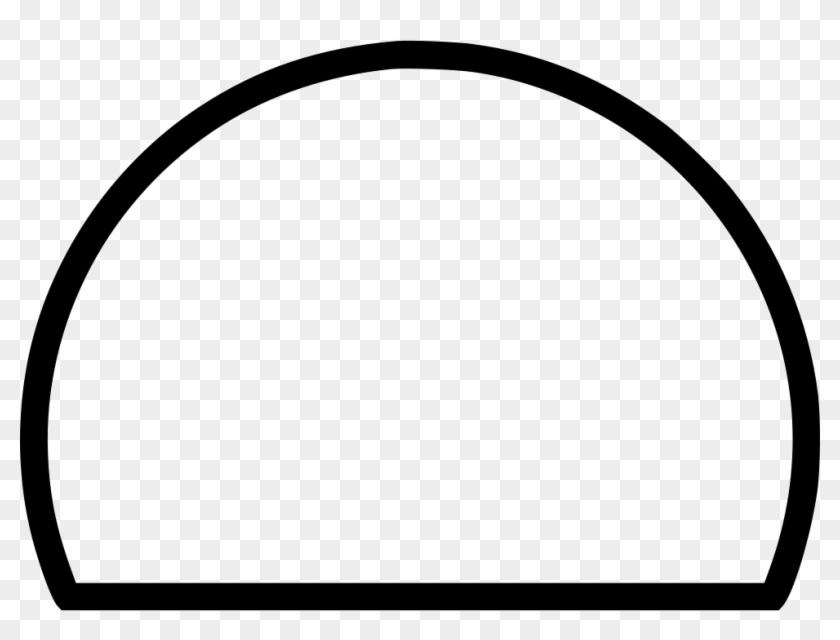 Semicircle Hemicircle Sign Logo Comments - Circle Clipart #1893549