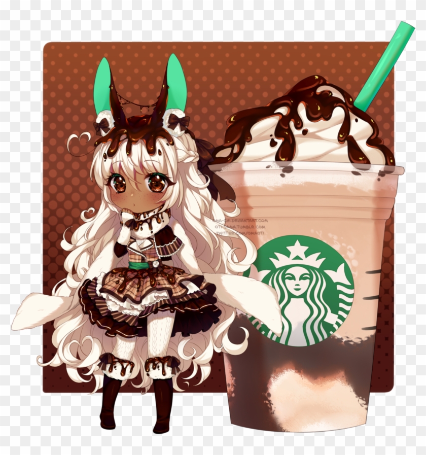 A Cute Triple Mocha Frappuccino Bunny Girl Yes Please - Illustration Clipart #1894110