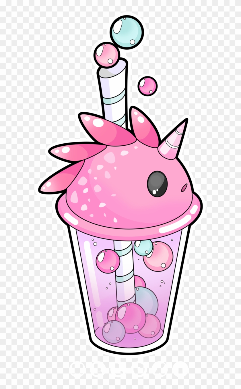Clip Library Stock Frappuccino Drawing Fun2draw - Kawaii Animal Bubble Tea - Png Download