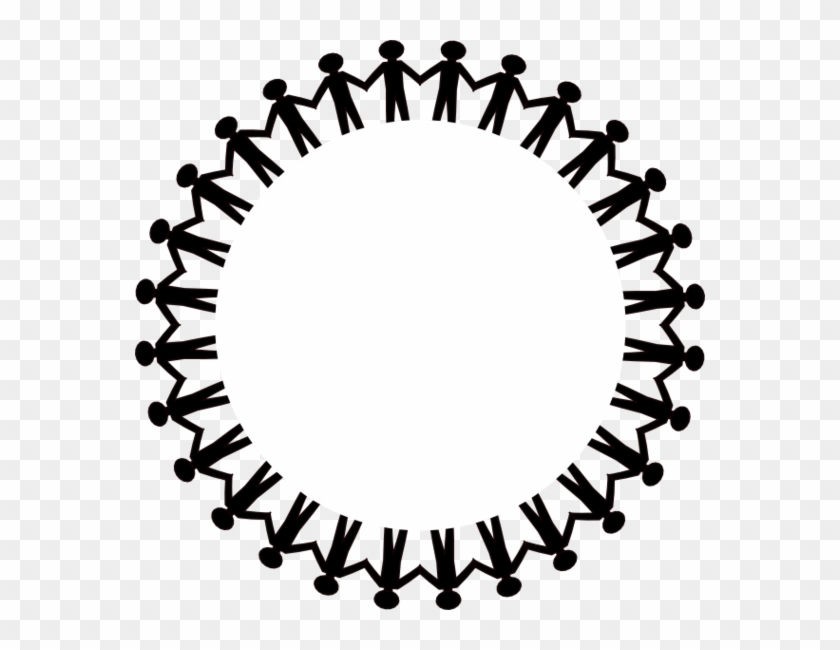 Semicircle Table Cliparts - Circle Of People Holding Hands Clipart - Png Download