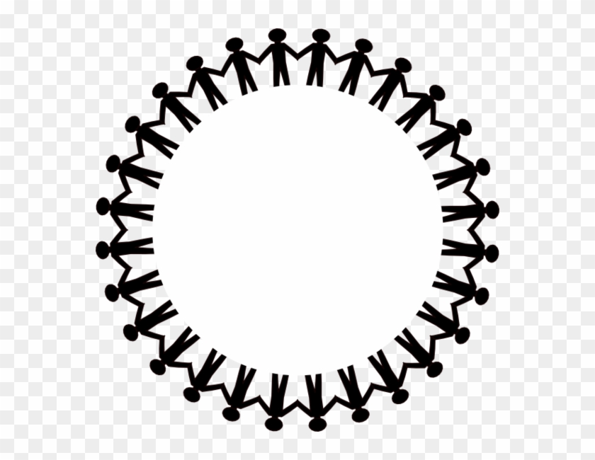 Semicircle Table Cliparts - Circle Of People Holding Hands Clipart - Png Download #1894200