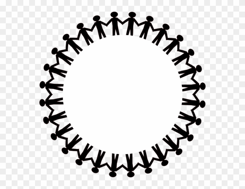 Semicircle Table Cliparts - Circle Of People Holding Hands Clipart - Png Download #1894200