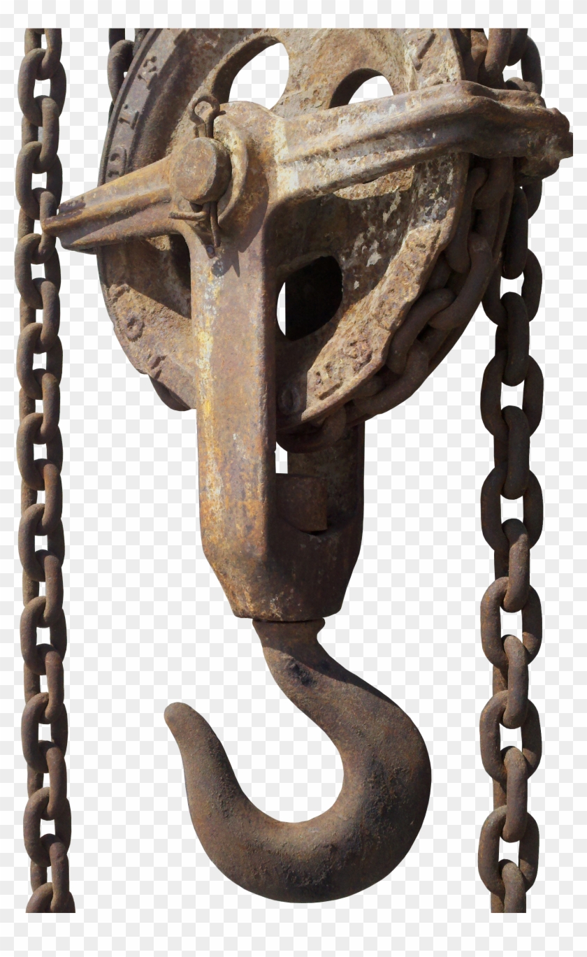 Chain Hoist, Chain, Hook, Rust, Iron Chain, Technology - Rusty Chain Png Clipart #1894233