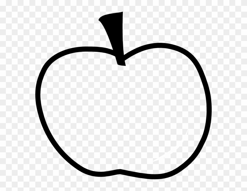 Apple Logo Outline - Apple Outline Clipart - Png Download #1894296