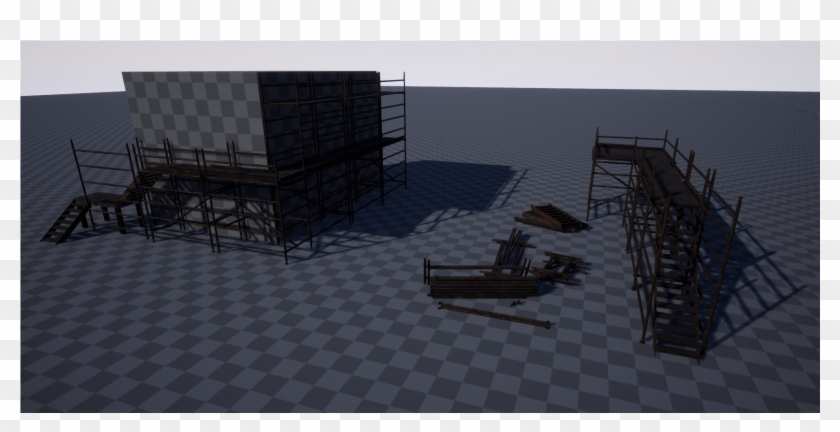 Rusty Beams - Floor Clipart
