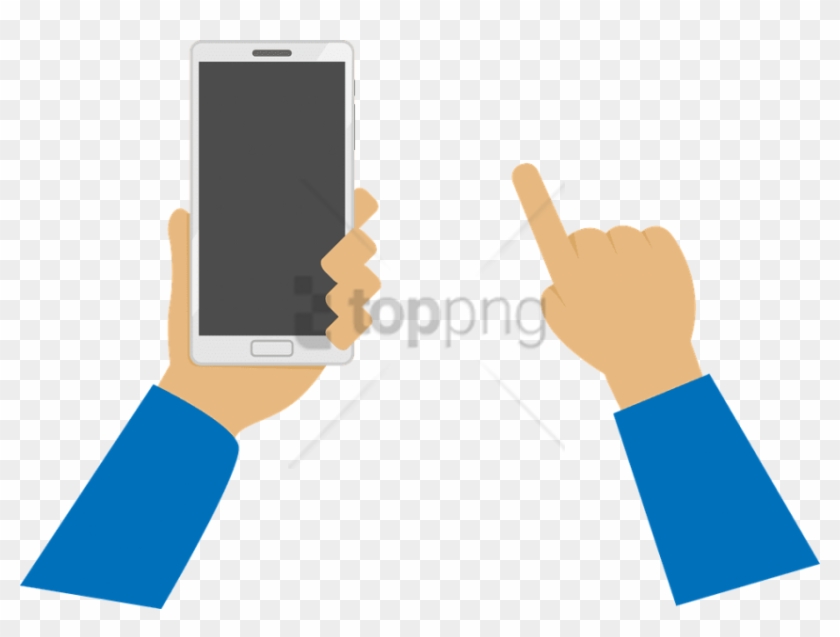 Free Png Download Hand With Phone Vector Png Images - Phone In Hand Png Clipart #1894372