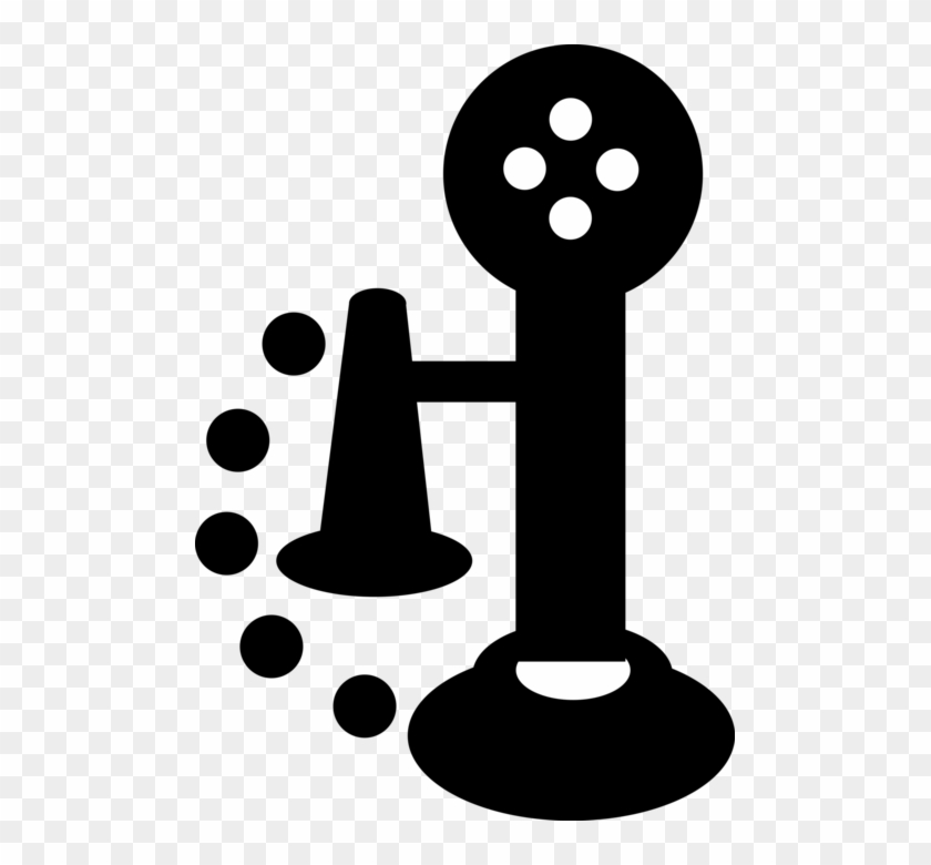 Vector Illustration Of Antique Telecommunications Device - Antique Phone Vector Png Clipart #1894477