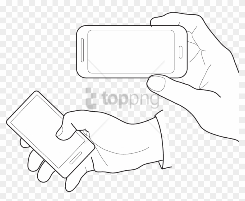 Free Png Vector Hand And Phone Png Images Transparent - Mobile Phone Clipart #1894493
