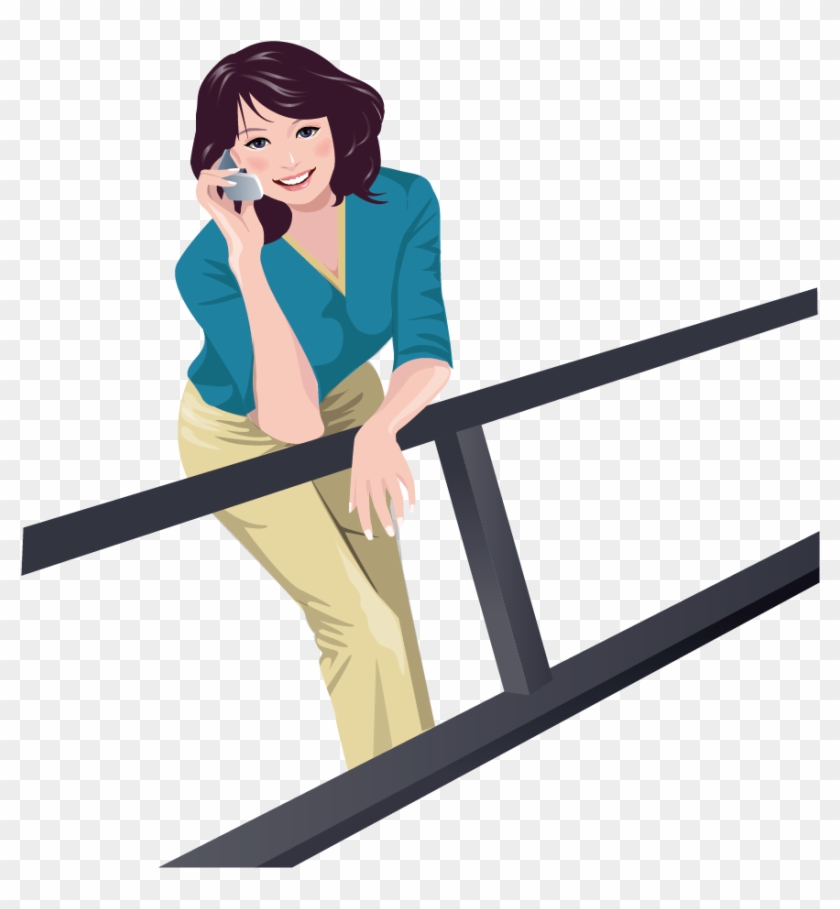 Mobile Phones Female Telephone Illustration Clipart #1894617