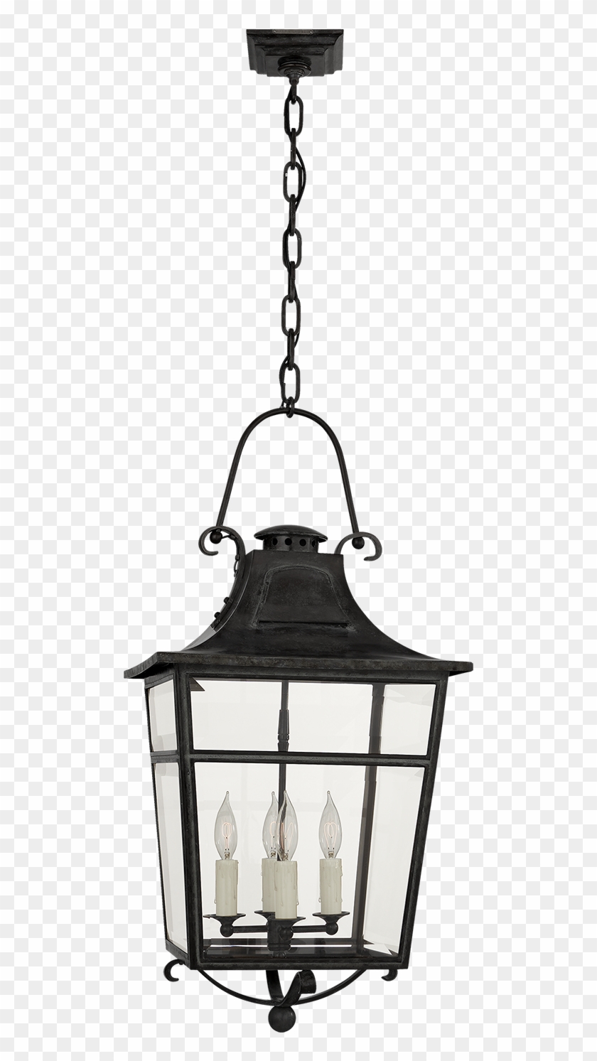 Carrington Small Lantern In French Rust With Clear - Ceiling Fixture Clipart #1894797