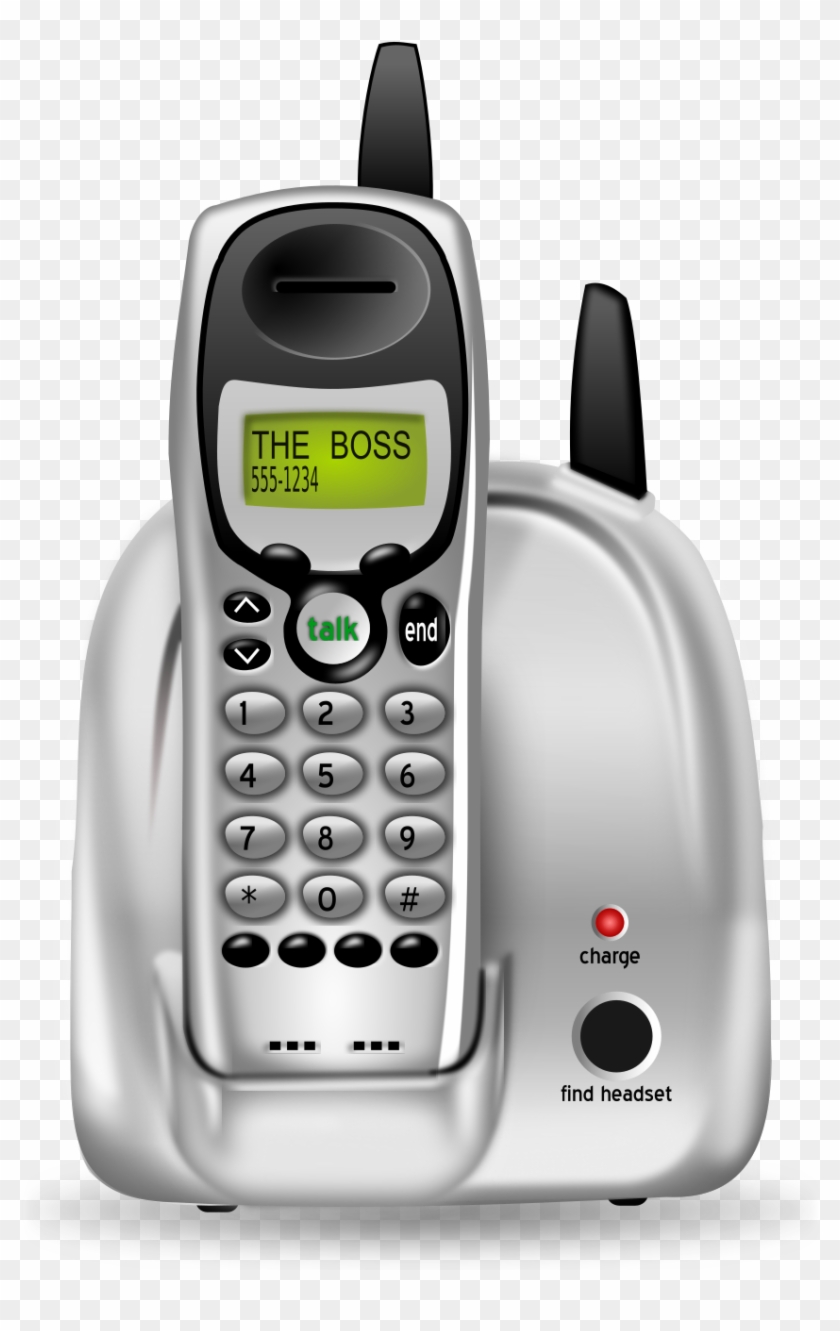 Phone Handset Cordless - Cordless Phone Png Clipart