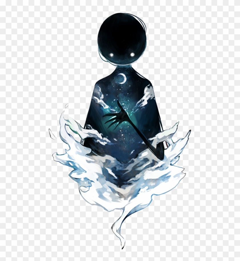 Illustration Sky Moon Night Space Stars Artwork Strange - Deemo Wallpaper Iphone Clipart