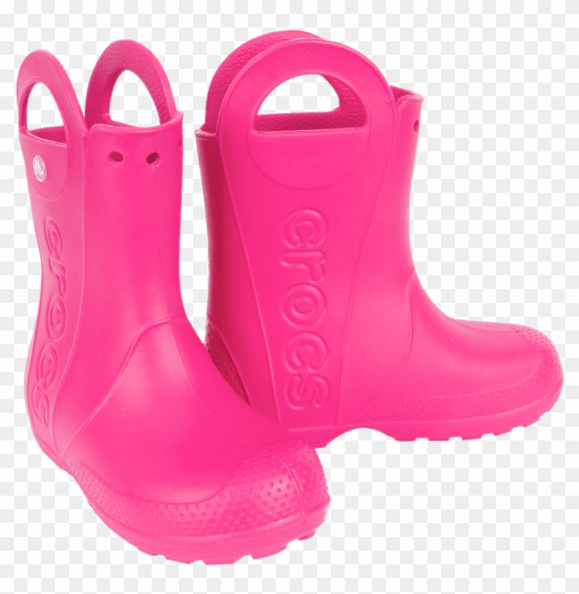 Crocs Pink Wellies - Rain Boot Clipart #1895093