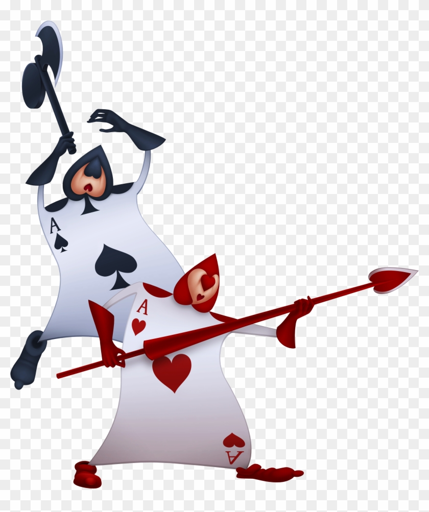 Kingdom Hearts Wiki Β - Alice In Wonderland Queen Of Hearts Guards Clipart #1895280