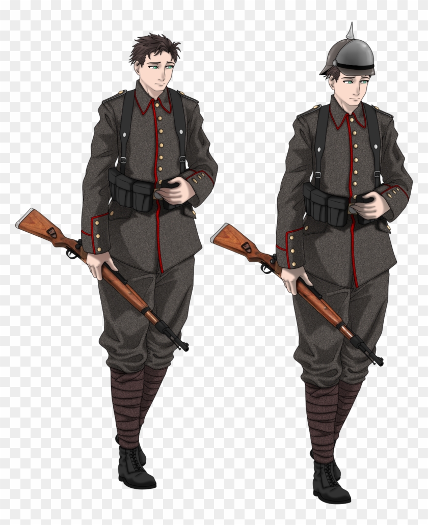 Nazi Soldiers Png - German Soldiers Ww1 Anime Clipart #1895351