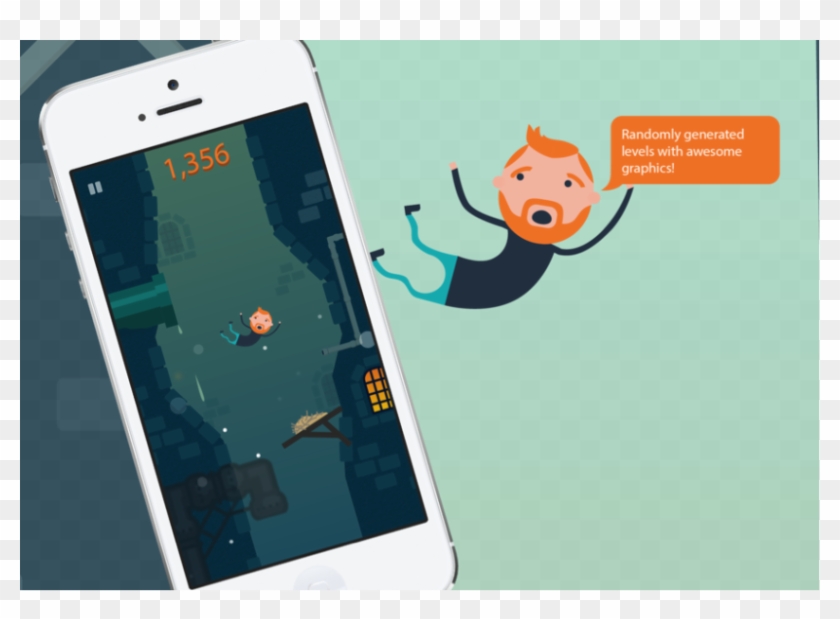 Plummet Broken Back Games - Broken Phone Ad Clipart