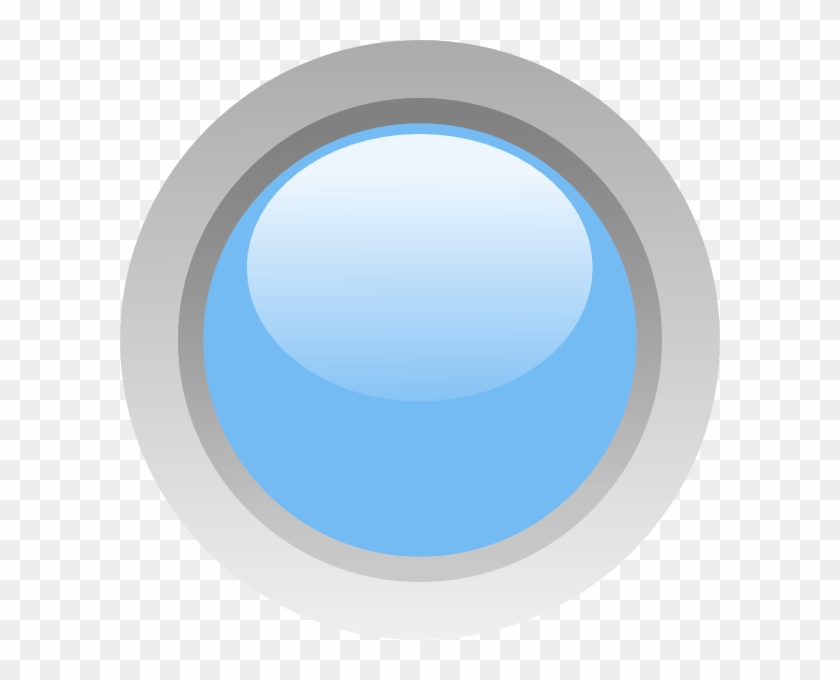 Light Blue 2 Led Circle Svg Clip Arts 600 X 600 Px - Png Icon Blue Led Transparent Png