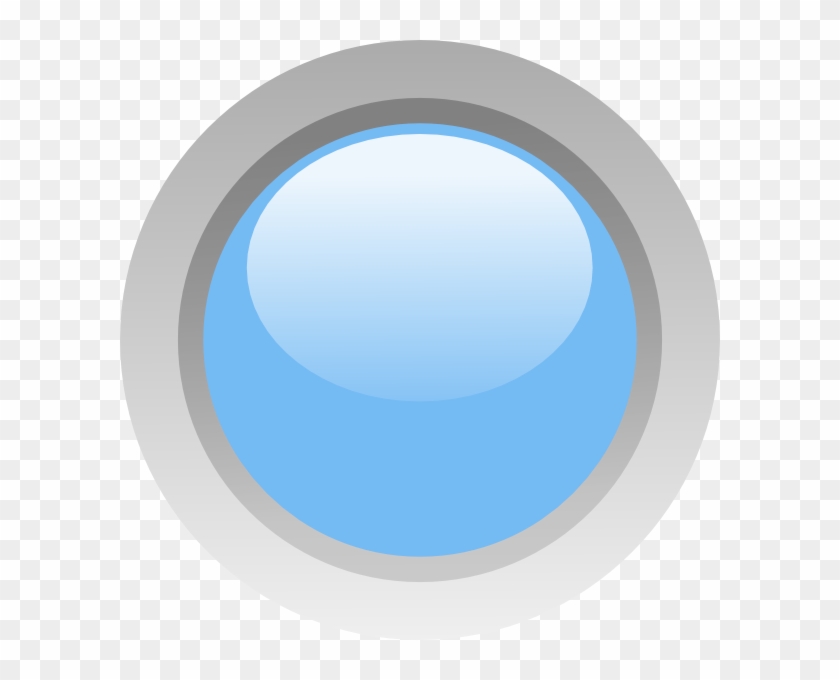 Light Blue 2 Led Circle Svg Clip Arts 600 X 600 Px - Png Icon Blue Led Transparent Png #1895686