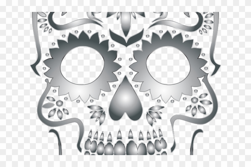 Sugar Skull Clipart Transparent Background - Png Download #1896263