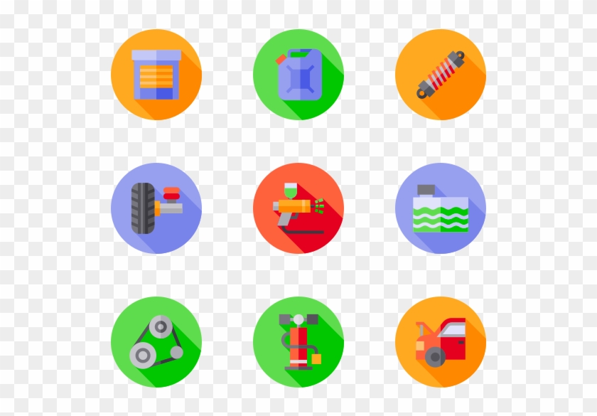 Car Garage - Circle Clipart