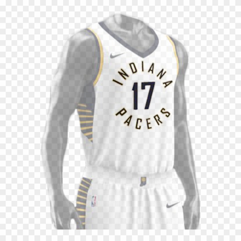 The White, Blue, And Gold Of The Pacers Serve As Our - Indiana Pacers Nike Jersey Clipart #1896728