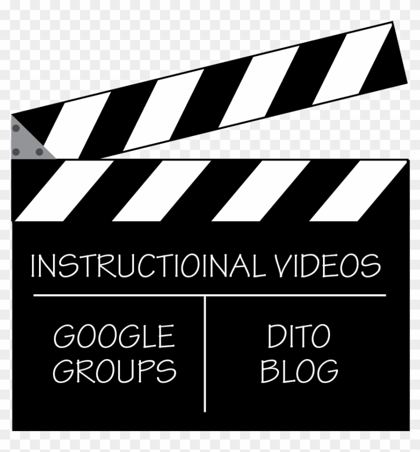 Movie Clapper Clipart - Clapperboard - Png Download #1896914