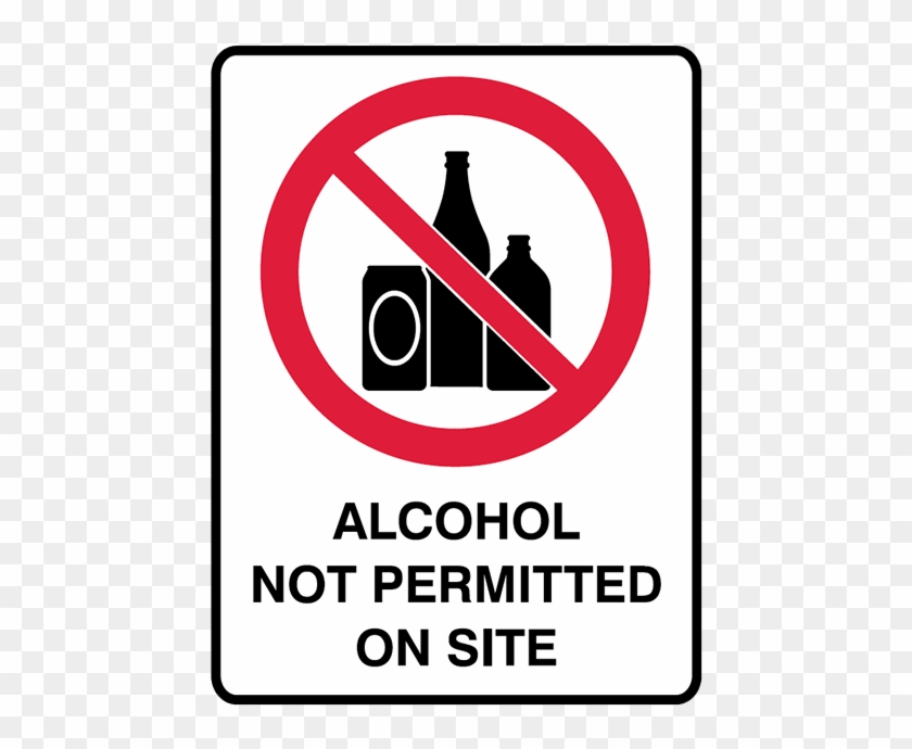 Brady Prohibition Signs - Alcohol Free Area Sign Clipart #1897114