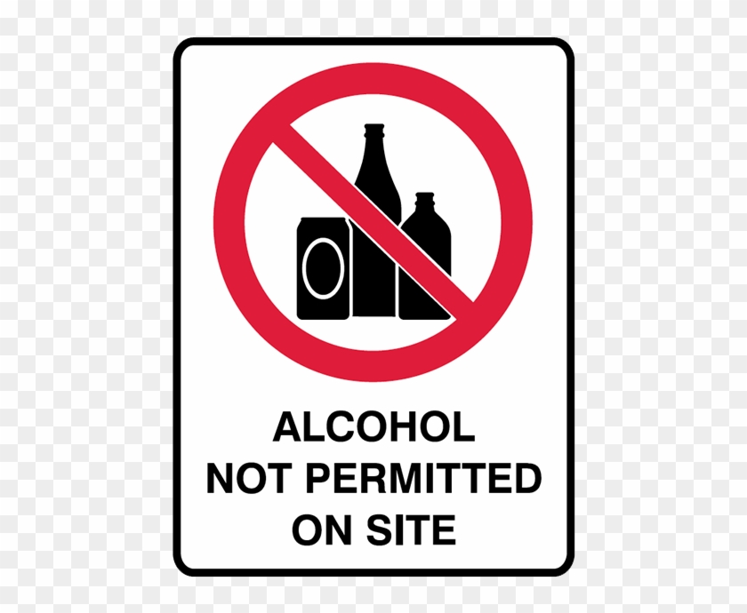 Brady Prohibition Signs - Alcohol Free Area Sign Clipart