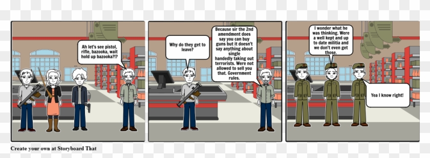 2nd Amendment - Cartoon Clipart