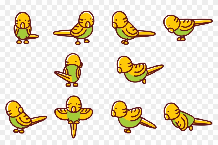 Budgie Cartoon Vectors - Transparent Budgie Logo Clipart #1897717