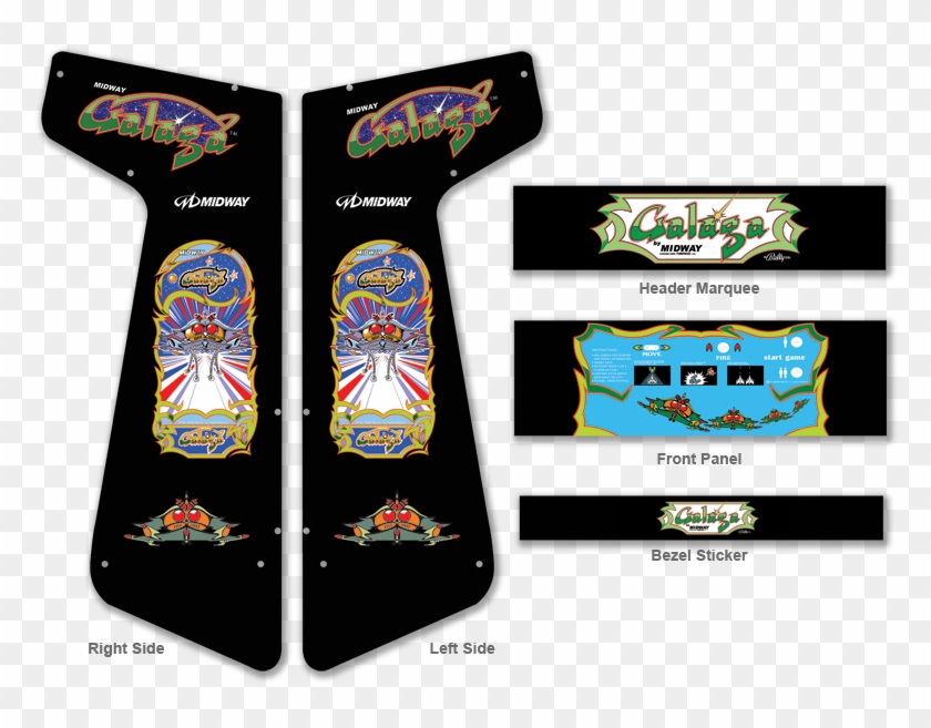 Custom Galaga For Xtension Arcade - Galaga Graphics Clipart #1897720