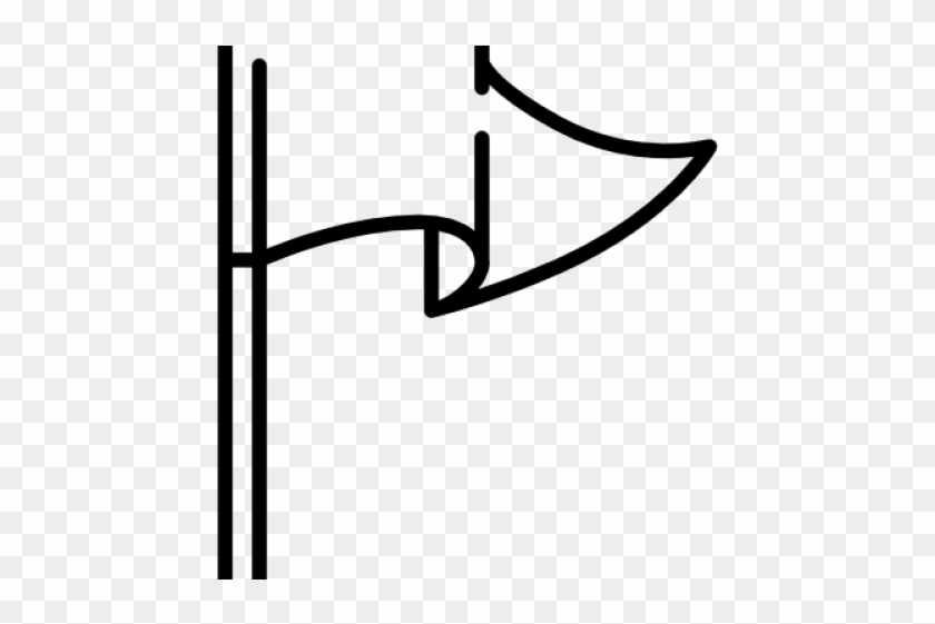 Golf Clipart Flag Pole - Png Download