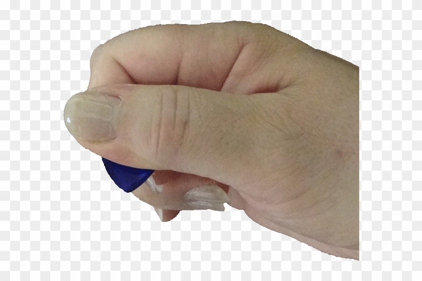 Step Four To Holding A Guitar Pick - Hand Holding A Pick Clipart #1898683