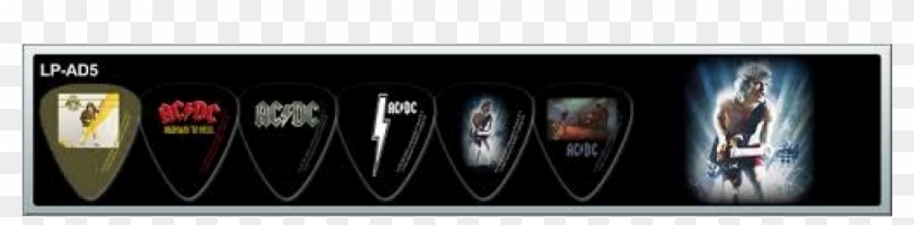 Ac/dc Officially Licensed Guitar Picks 6 Pack Collectible Clipart #1899193